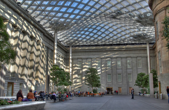Foster + Partners' Kogod Courtyard at the Smithsonian. (Mr.TinDC/Flickr)