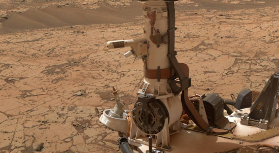 The Rover Environmental Monitoring Station on NASA's Curiosity Mars rover includes temperature and humidity sensors. (Courtesy NASA)