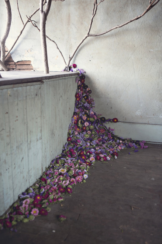"The Flower House" in Hamtramck, Detroit by florist Lisa Waud. (Heather Saunders Photography)