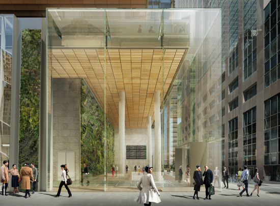 One Vanderbilt's waiting hall that connects to subway lines below-grade. (Courtesy KPF) 