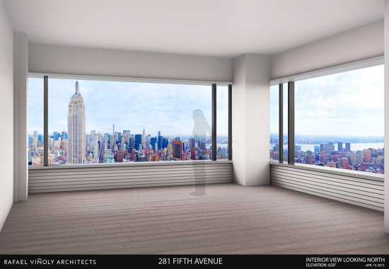 Inside the tower.  (Courtesy Victor Homes via YIMBY)