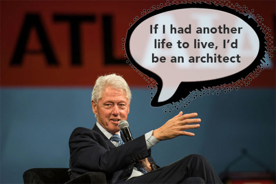 Bill Clinton at the 2015 AIA convention in Atlanta. (Carl Bower / Courtesy AIA)