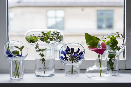 Liv Vases by Kristine Five Melvaer for Magnor Glassverk.(Courtesy Kristine Five Melvaer)