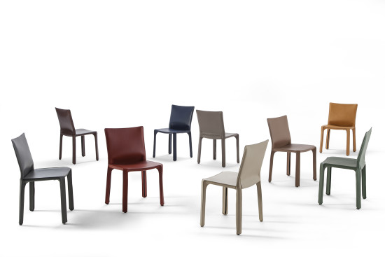 The Cab chair in a suite of new colors. (Courtesy Cassina)