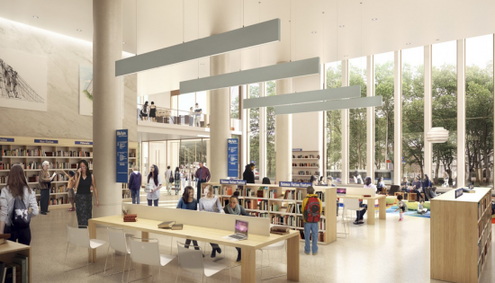 The new library. (Courtesy Marvel Architects) 