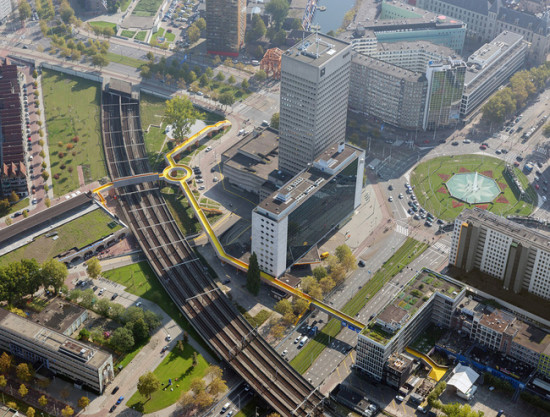 Luchtsingel by Zones Urbaines Sensibles (ZUS), the world's first mostly crowd-funded infrastruture.
