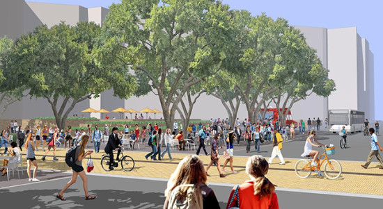 Rendering of the proposal (Courtesy PWP Landscape Architects)