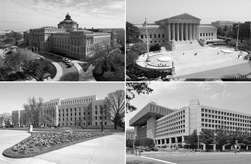 A sample of DC's prevailing office building typologies(Courtesy REX)