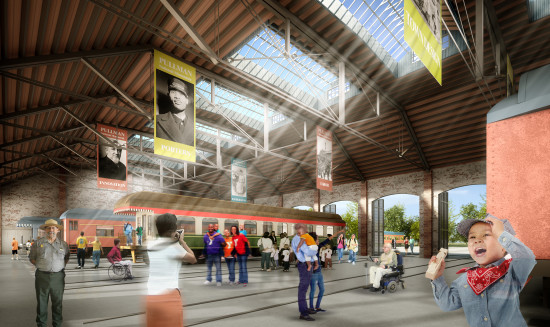 Proposed North Wing of Train Hall. Courtesy Adrian Smith + Gordon Gill Architecture