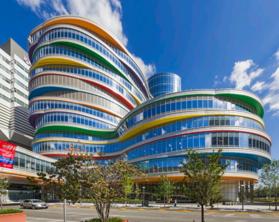 Pelli Clarke Architects' Buerger Center for Advanced Pediatric Care at the Children's Hospital of Philadelphia (Courtesy PCP Architects)