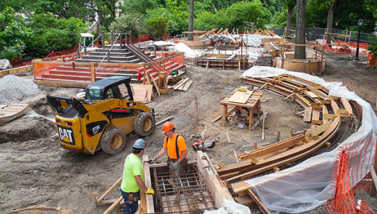 Under construction, 2015 (Courtesy Central Park Conservancy)