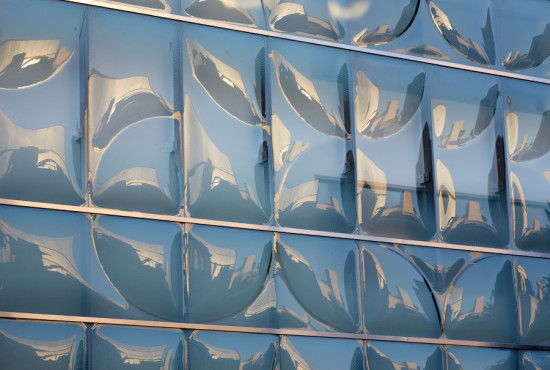 Facade detail, Gores Group Headquarters. (Bruce Damonte)