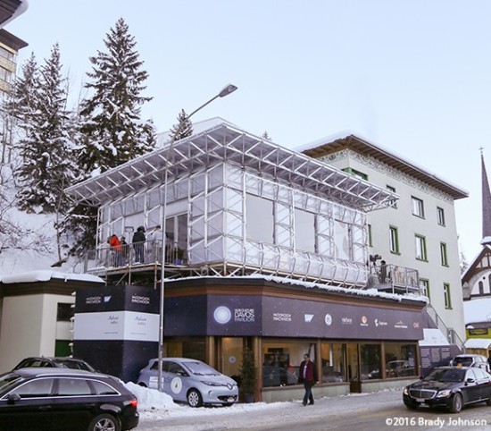 ICEhouse in Davos. (Courtesy Brady Johnson, William McDonough + Partners)