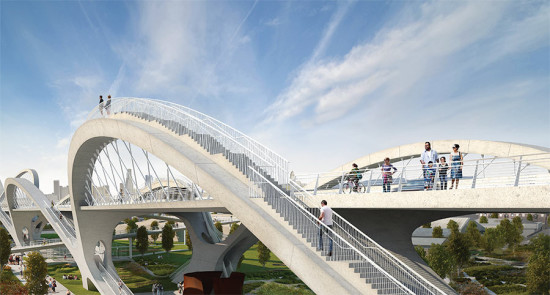 A 2012 rendering of the bridge proposal. (