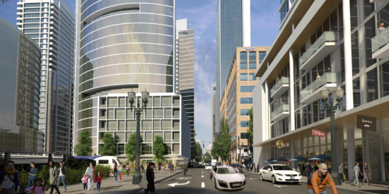 Future possibilities of SW Stark Street (Downtown Development Group)