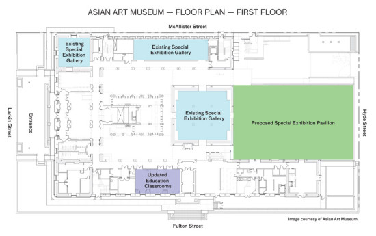 Floor Plan. (Courtesy Asian Art Museum)