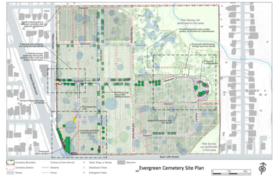 Evergreen Cemetery Site Plan (Austin Parks & Rec)