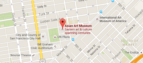 The AAM is located opposite City Hall in downtown San Francisco. (Google Maps)