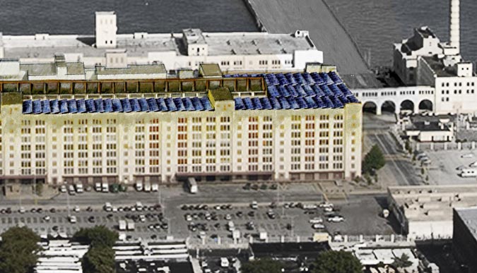 Brooklyn Army Terminal solar array.