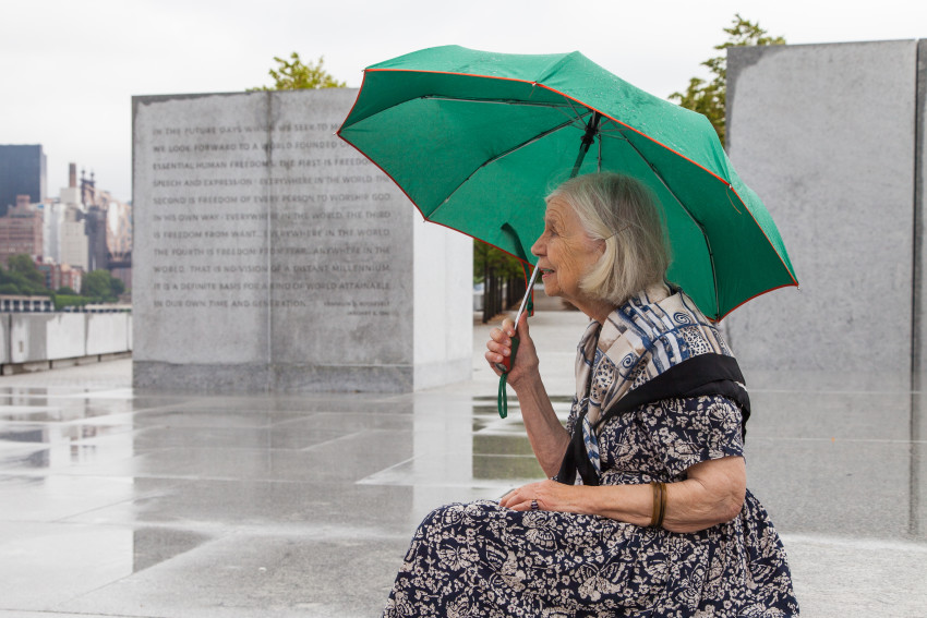 Harriet Pattison at Franklin D. Roosevelt Four Freedoms Park Roosevelt Island, NY Photograph © Barrett Doherty, 2015, courtesy of The Cultural Landscape Foundation