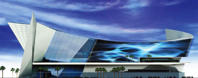 LA stadium proposal by HKS.