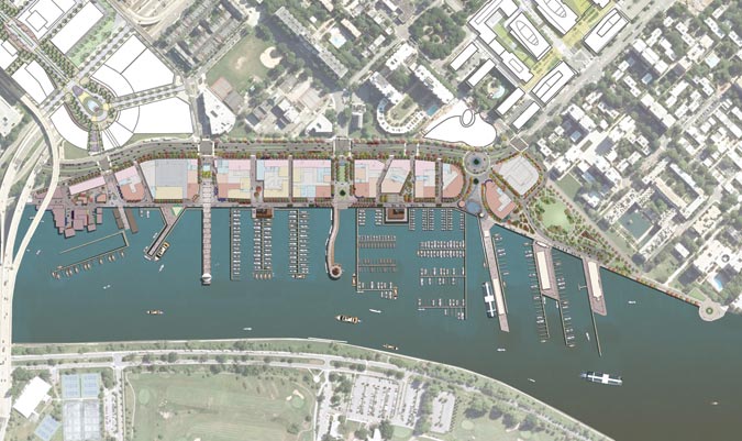 Southwest waterfront masterplan.