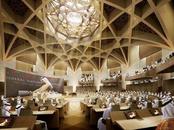 UAE Parliament by Ehrlich Architects