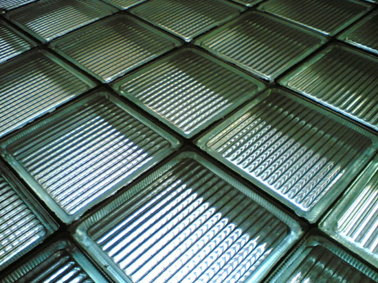 Glass bricks may be the closest structural to transparent wood (Courtesy ps_ttf / flickr)