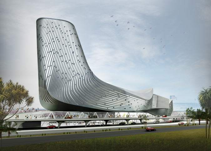 Rendering of Kaohsiung Port Terminal in Taiwan