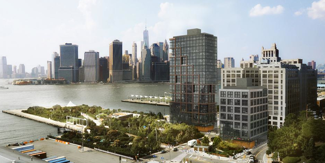 Proposed towers for Brooklyn Bridge Park's Pier 6 (Image via ODA and RAL Development Services)