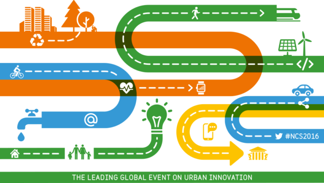 The theme of the 2016 New Cities Summit is the "Age of Urban Tech." (Image via New Cities Foundation)