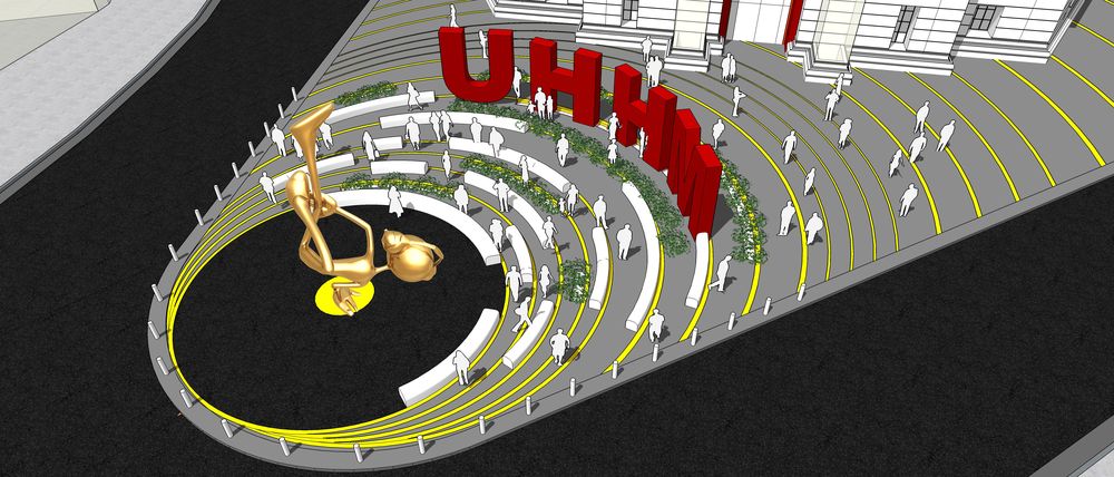 Rendering of the Universal Hip-Hop Museum. (Image via Curbed)