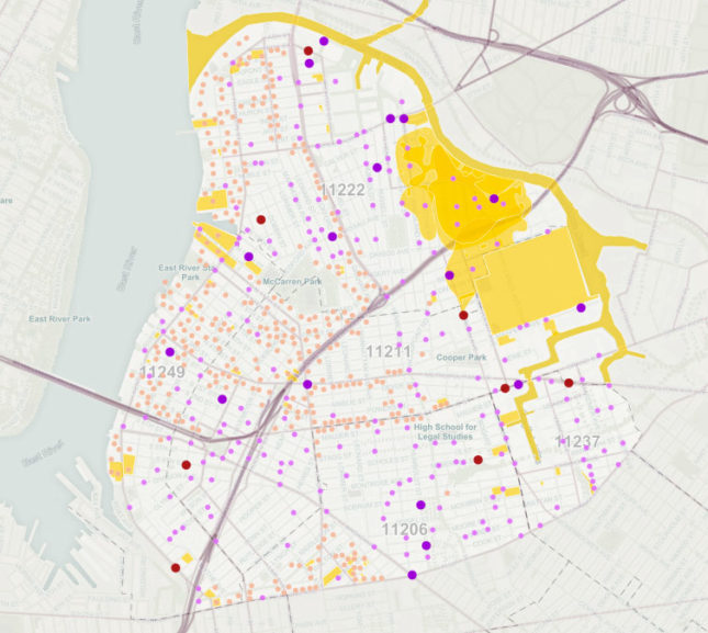 Potentially polluted sites in the neighborhood. (Courtesy NAG)