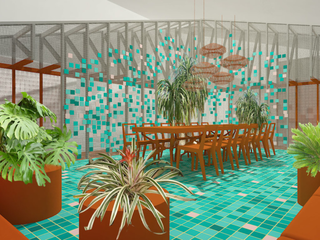 Airbnb Pedro&Juana Design Miami installation