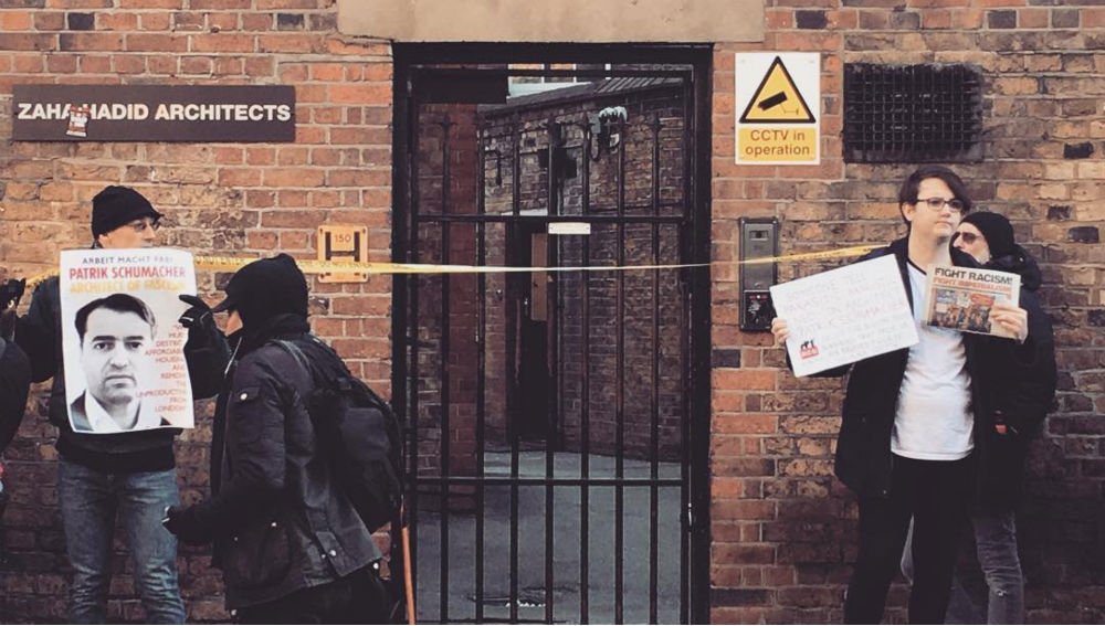 Patrik Schumacher protests land at Zaha Hadid Architects London Office
