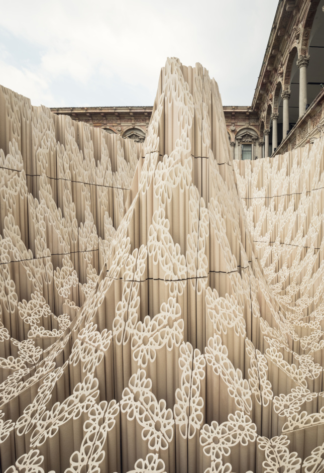 SHoP Architects terra cotta installation Milan Design Week