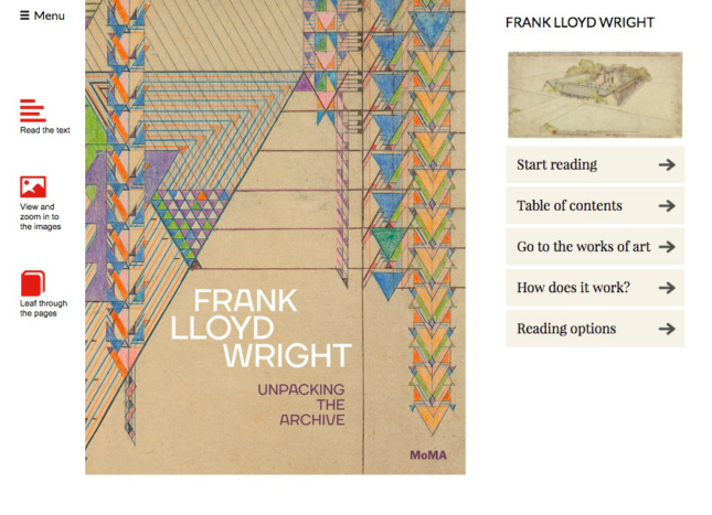 Frank Lloyd Wright digital catalogue