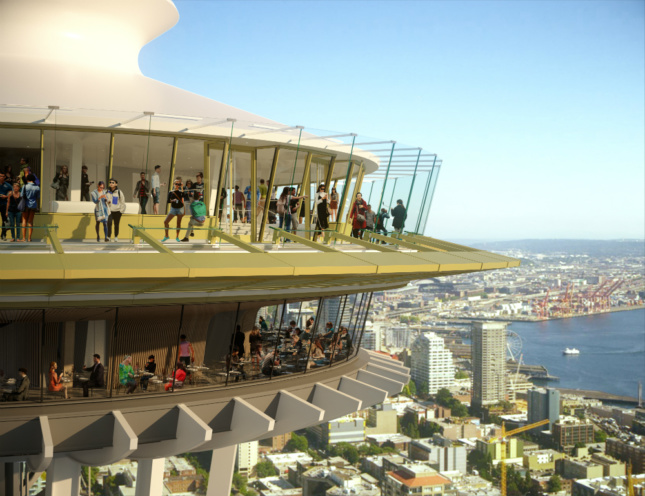 Olson Kundig has released another batch of new renderings depicting planned renovations for the Seattle Space Needle.