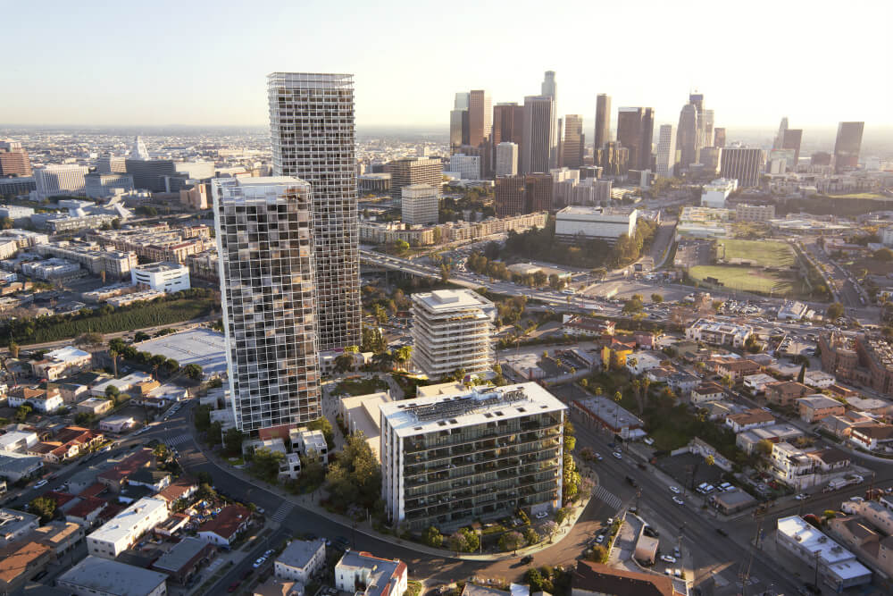 Kengo Kuma, Natoma Architects join SOM and JCFO to revitalize Pereira complex in L.A. (Courtesy SOM)