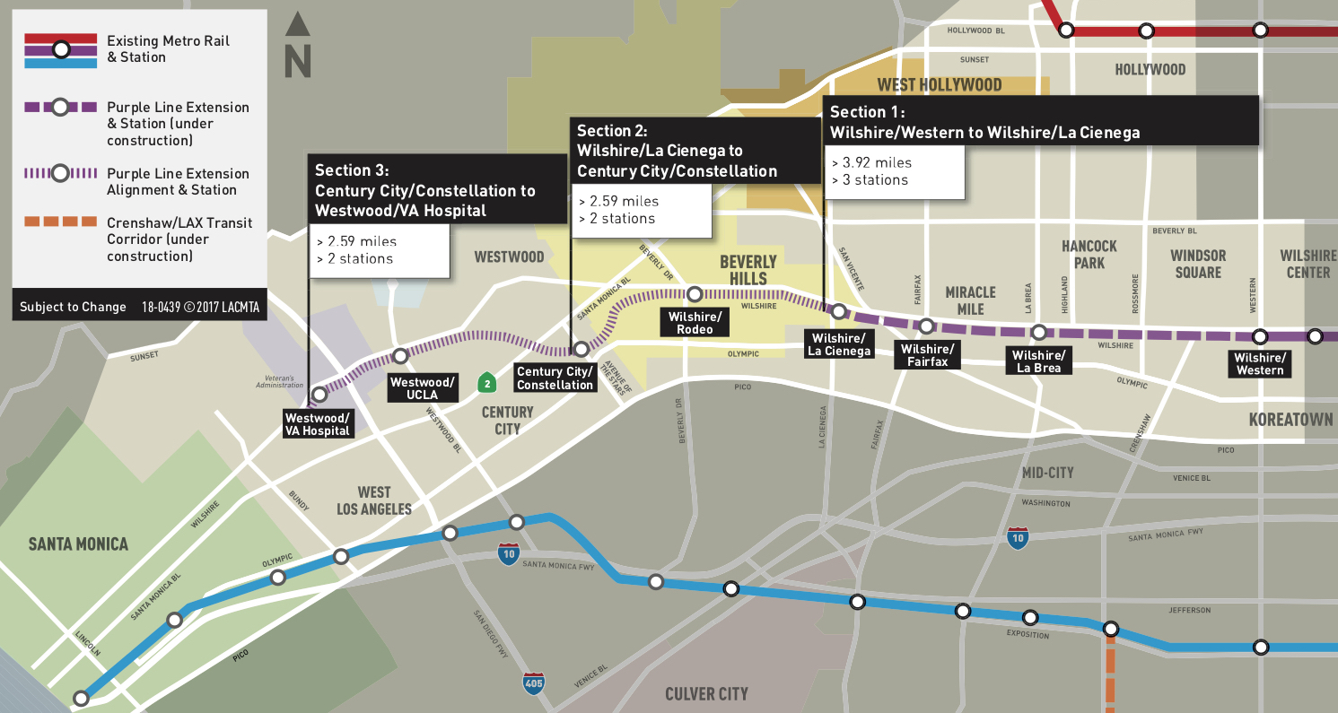Metro in Los Angeles has broken ground on a 2.59-mile extension of the city’s Purple Line subway. (Courtesy The Source)