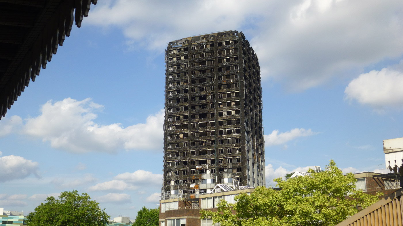 The husk of Grenfell Tower is still standing on the Lancaster West Estate, but it may not be for long. (PaulSHird/Flickr)
