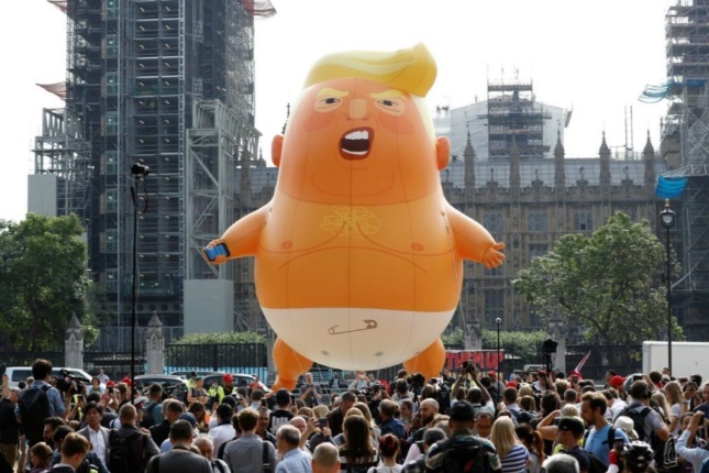 a trump baby balloon