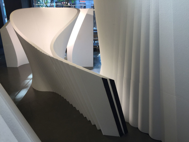 Photo of installation by Zaha Hadid Architects and ZHCODE