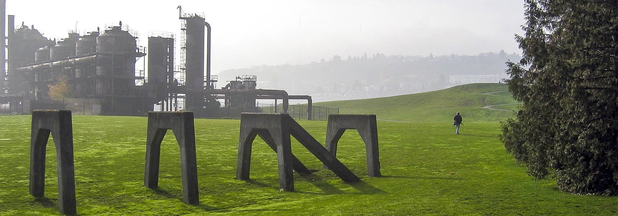 Photo of Seattle’s Gas Works Park designed by Richard Haag