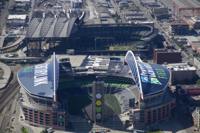 Aerial photo of CenturyLink Field