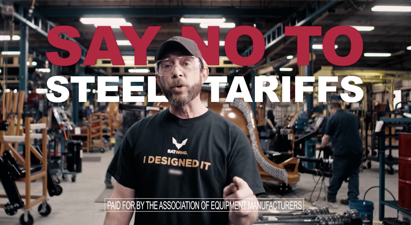 Still of ad from Association of Equipment Manufacturers