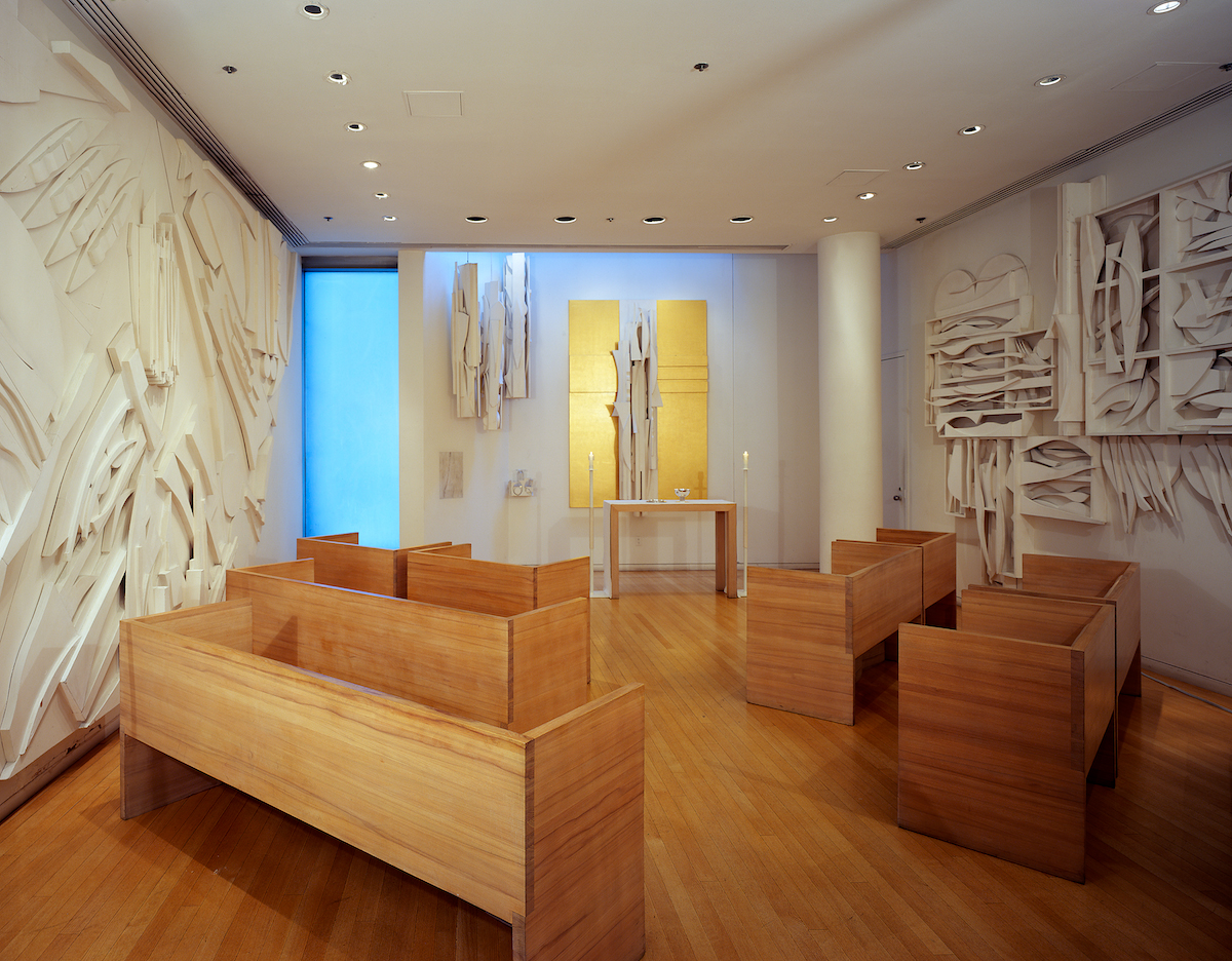 Photo of the Nevelson Chapel interior