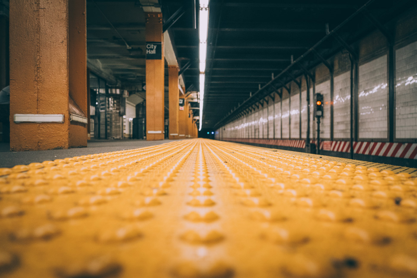 Photo of New York City subway stop