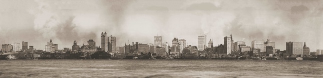 Photo of the New York City skyline at 1902