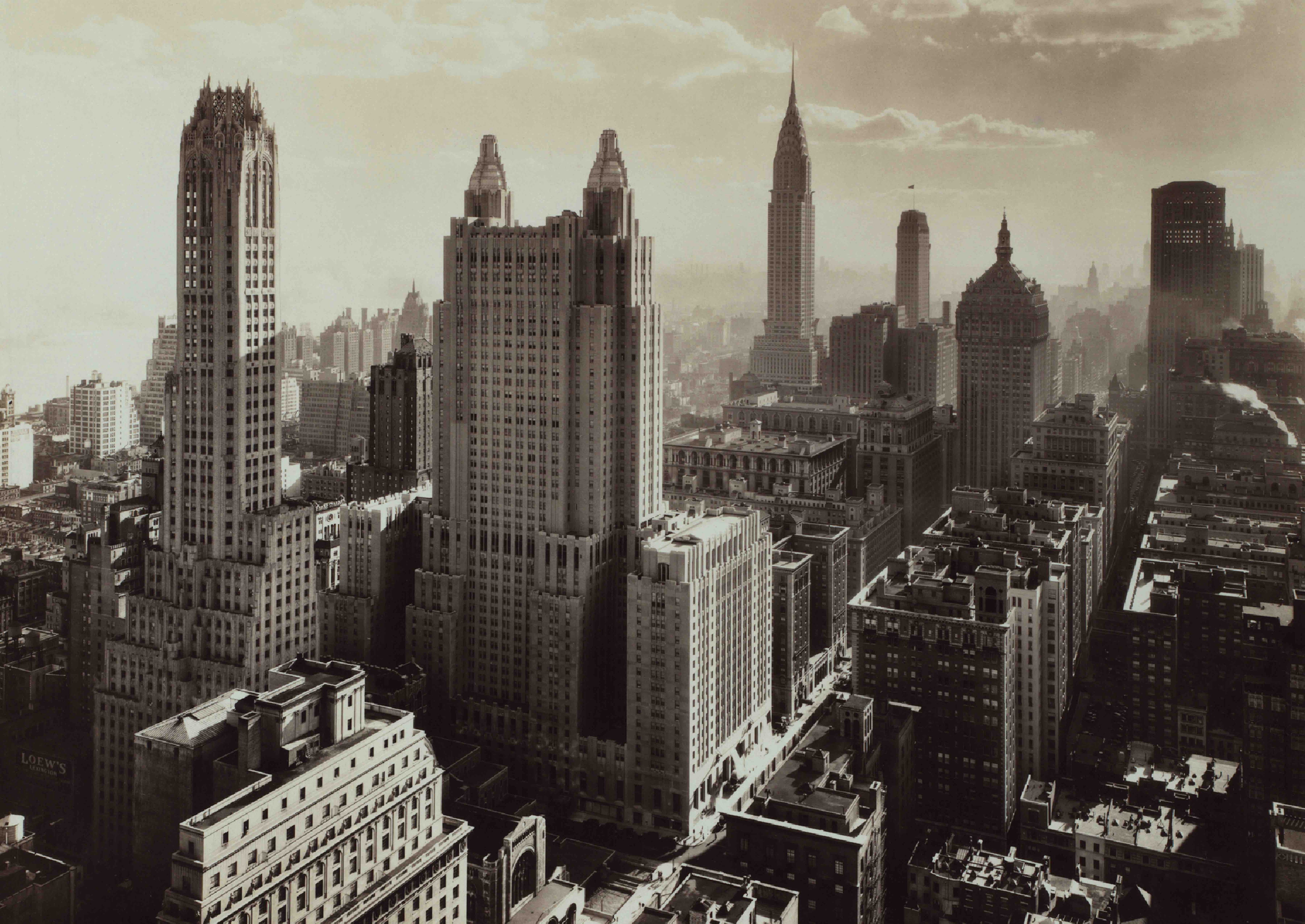 Historic photo of midtown Manhattan